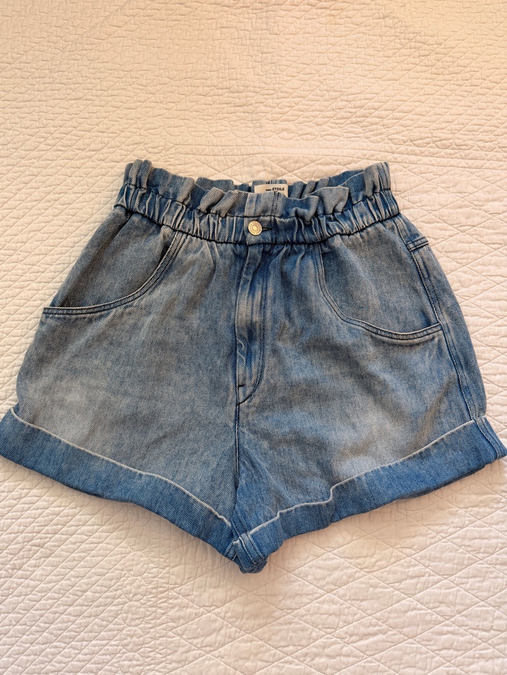 Etoile Isabel Marant Itea Denim High Waisted Shorts 
Size 38 6